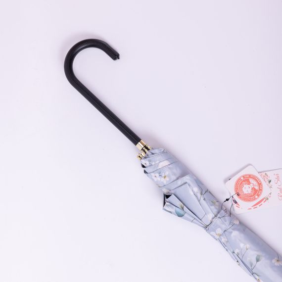 Класична парасолька-тростина напівавтомат з поліестеру 7 спиць діаметр 99 см Блакитна HP-23-7BL | Зображення 3