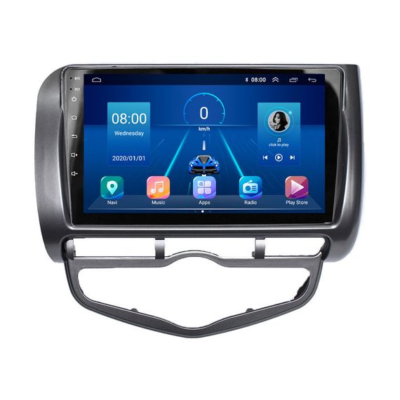 Штатная магнитола 9" Lesko для Honda Jazz I 2001-2005 6/128Gb 4G Wi-Fi GPS Top Хонда