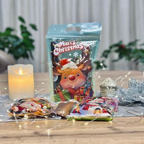 Різдвяний подарунковий набір йогуртової пастили «Йогуртові святкові карамельки» - 300 г  Олень