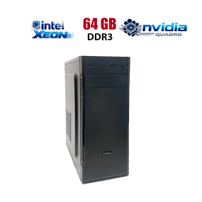 Робоча станція Vinga CS115-450W Tower / 2x Intel Xeon E5-2695 v2 (12 (24) ядер по 2.4 - 3.2 GHz) / 64 GB DDR3 / 256 GB SSD NVMe / nVidia Quadro P4000, 8 GB GDDR5, 256-bit б/в
