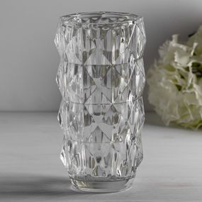 Фактурна скляна ваза для букетів Origami Premium, 23х11 см