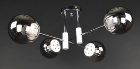 Люстра стельова на 4 лампочки 27195 Білий 26х65х65 см.