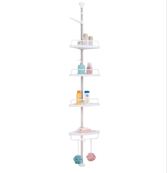 Етажерка у ванну кімнату, Полиця кутова з металу Multi Corner Shelf   знижка | Зображення 4