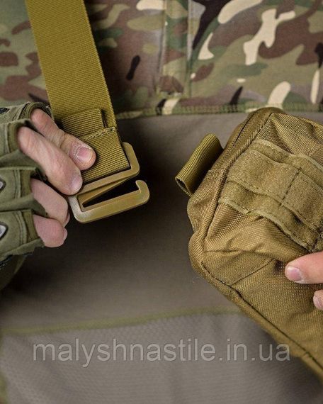 Сумка тактическая через плечо или на пояс койот ДЛ6328 | Зображення 3