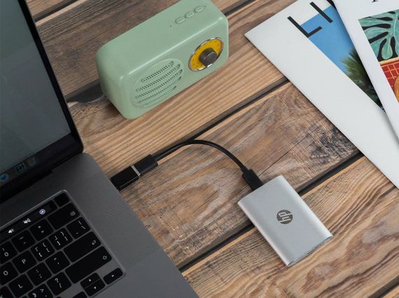 SSD external, USB 3.2 Gen2 Type-C  2Tb, HP P900, TLC, Silver, срібний, Retail