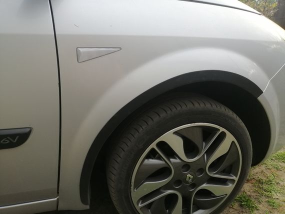 Накладки на арки (4 шт, чорні) для Renault Scenic/Grand 2003-2009 рр | Зображення 2