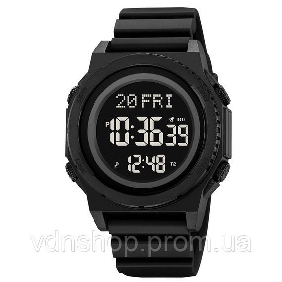 Водонепроникні наручні електронні годинники для чоловіків SKMEI 2357BK, Якісні спортивні годинники QR-90