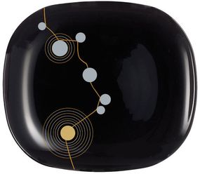 Тарелка десертная Luminarc Sequins Black D8095 19х21 см