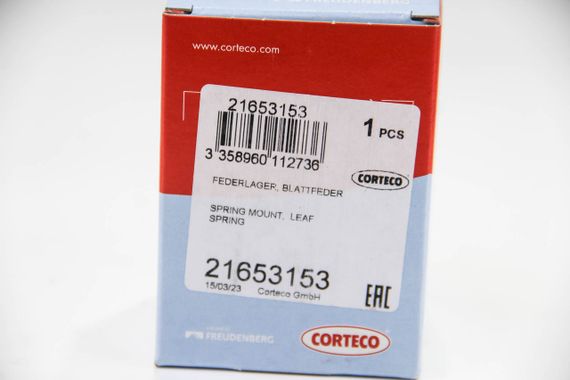 Кріплення, сайлентблок листовий ресори doblo 01-, CORTECO (21653153)