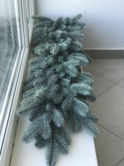 Хвойные гирлянды Lux литые голубые (упаковка 4 штуки по 2 м) | Зображення 2