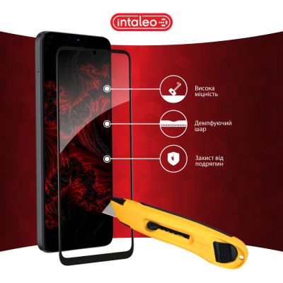 Стекло защитное Intaleo Full Glue ZTE Blade A55 Black (1283126598746) | Зображення 4