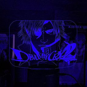Акриловий світильник-нічник Devil May Cry 4 синій tty-n002004