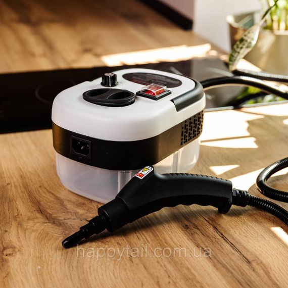 Пароочисник ручний Steam Cleaner 2500 Вт із набором та баком 1.2л HP-SC-002-white | Зображення 1