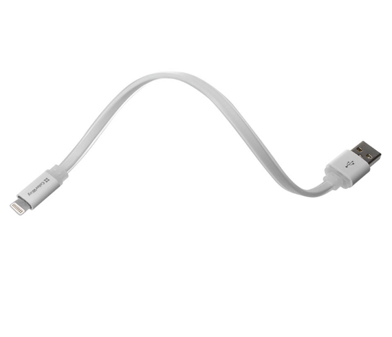 Кабель USB Lightning ColorWay CW-CBUM-LM25W 2,4A 0,25м білий | Зображення 1