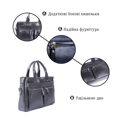 Сумка Shvigel Синяя (00976) | Зображення 3