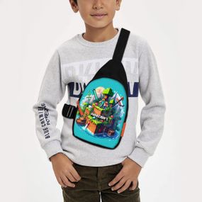 Сумка через плечо детская Minecraft Крипер 29х17 см сумка слинг для мальчика (02115)
