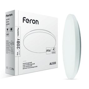 Світлодіодний накладний світильник Feron AL533 20Вт 6500K білий