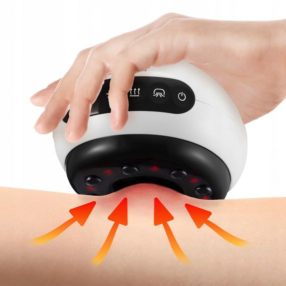 Масажна вакуумна банка 4FIZJO акумуляторна з ІЧ прогріванням 4FJ0516 White (P-5907739318688) | Зображення 7