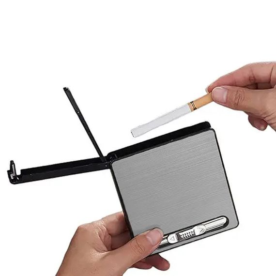 Футляр З USB Запальничкою та Подачею Цигарок Focus | Зображення 1