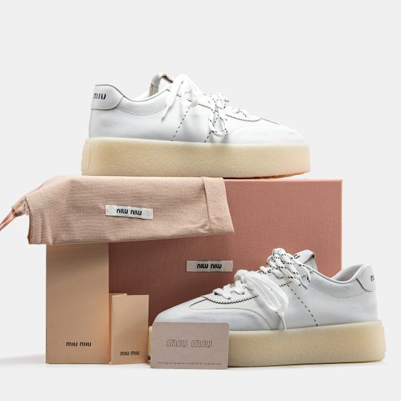 Кросівки жіночі Miu Miu (Шкіра) топ 2117 39 25 см