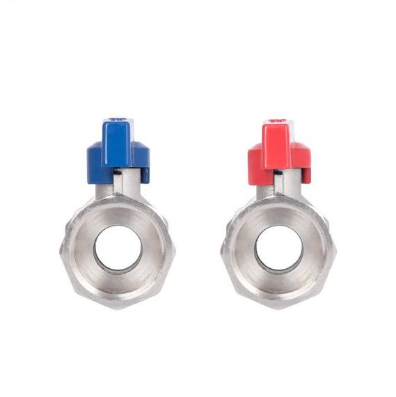 Комплект кранів кульових Thermo Alliance Standart 1" ВВ прямий, PN40, з накидною гайкою TAS262RBW25 | Зображення 5