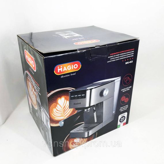 Кофеварка на роботу MAGIO MG-453 960 Вт, Кофеварка для настоящего кофе эспрессо Топ для дома DZ-71 | Зображення 3