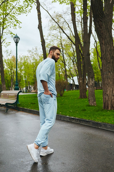 Комплект Марсель оверсайз блакитний S XL | Зображення 1