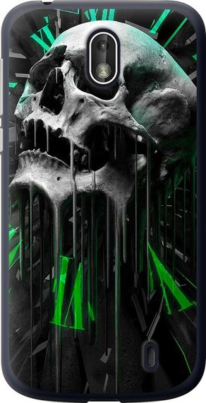 Чехол на Nokia 1 Череп-часы "4100u-1373-17620"