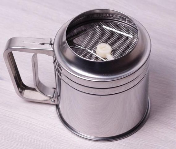 Кружка сито з одинарним просіданням діаметр 10см для сипучих продуктів | Зображення 3
