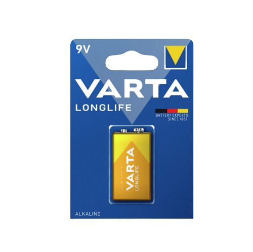 Батарейка щелочная 9V/6LR61 (бл-1шт) VARTA Longlife Extra