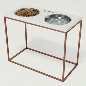 Миски на подставке для больших собак Hollky Base XL40 (2 × 1,8 л) BXL40-522640-GLWH