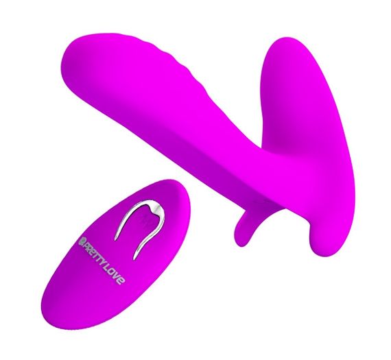Вібробабочка з стимулятором клітора PRETTY LOVE-Remote Control Massager, BI - 014850W Sex Aura | Зображення 1