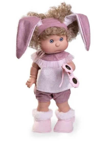 Коллекционная Испанская Кукла с Волосами Iris Antonio Juan Виниловая Девочка Блондинка в Очках Ирис 38 см