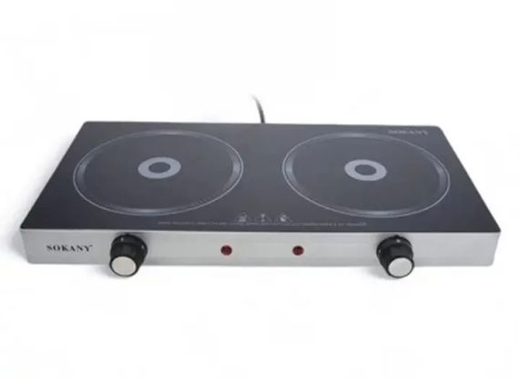 Плита Sokany SK-224 индукционная, на 2 конфорки, 2400 Вт (SK-224) | Зображення 2