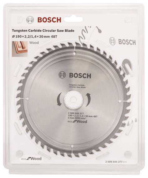 Диск Bosch пиляльний Eco for Wood 190x2.2x30-48T (2.608.644.377) | Зображення 1