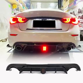 Дифузор заднього бампера V4 (для Q50 Base/Sport 2014-2017, Карбон) для Infiniti Q50/Q60 рр