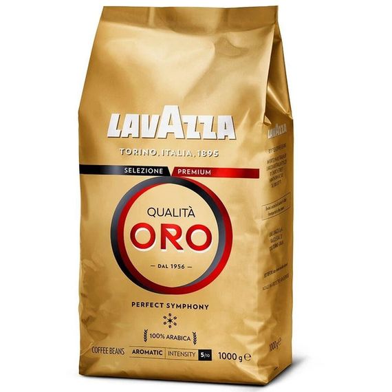 Кофе в зернах Lavazza Qualita Oro, 1 кг (100% Арабика)