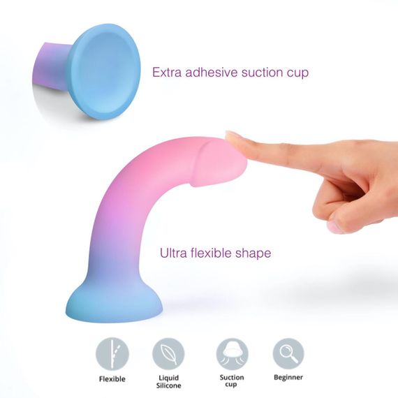 Дилдо з кольоровим градієнтом Love To Love DILDOLLS - UTOPIA L ультрам'який sexstyle | Зображення 2