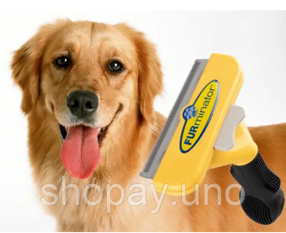Фурмінатор FURminator L для вичісування шерсті та підшерстя тварин для котів та собак, 10 см | Зображення 4