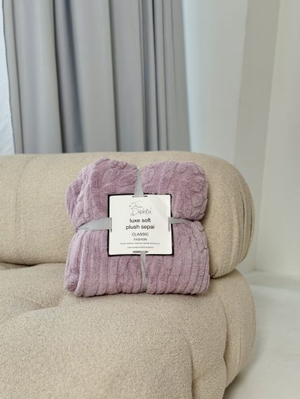 Плед на эко-овчине Dushka Home 21531 200х230 см лиловый