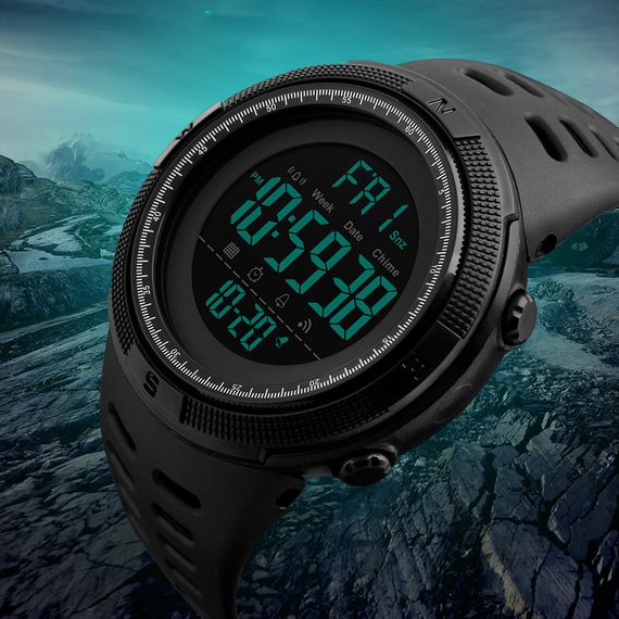 Чоловічий годинник Skmei 1251 All Black | Зображення 2