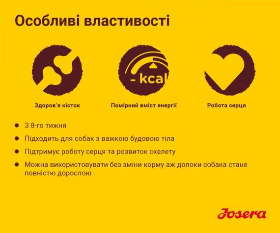 Корм Josera Kids сухой с птицей для щенят и юниоров всех пород 12.5 кг | Зображення 2