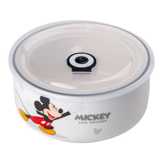 Міккі Маус керамічна дитяча глибока миска 850 мл з кришкою | Зображення 2