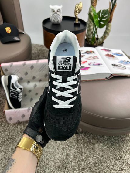 Мужские кроссовки New 574 Black White Grey Динаміка твого стилю весна / літо / осінь A4173 42 26,5 | Зображення 1