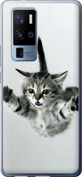 Чехол на Vivo X50 Pro Plus Летящий котёнок "2322u-2056-17620"
