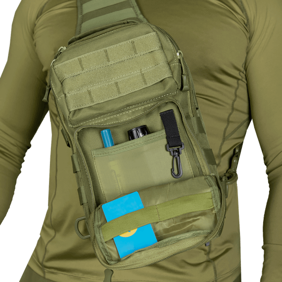 Сумка COB Sling Олива (7118), | Зображення 5