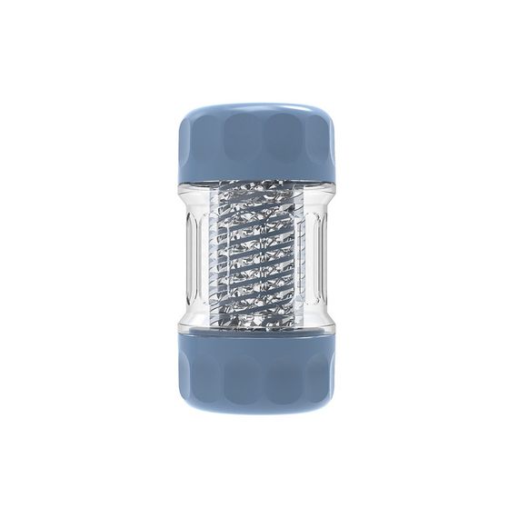 Мастурбатор у колбі Chisa MX Spiral Cup Stron прозоро-блакитний Sex Aura | Зображення 2