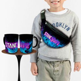 Подарунковий набір: Сумка-бананка + Кружка стендофф2 "Standoff 2" дитячий, для хлопчика (00245)