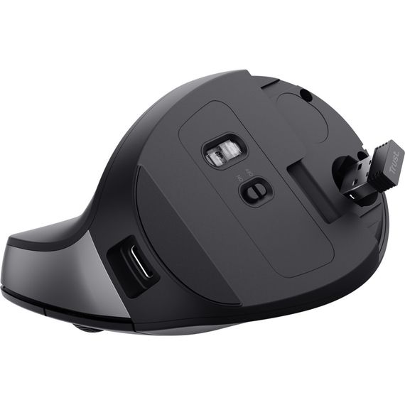 Мишка Trust Bayo 2 Ergonomic Wireless/USB-A Black (25145) | Зображення 6
