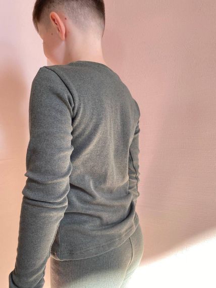Термобілизна Cotton дитяча зелена | Зображення 4